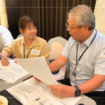 新業建設創辦人 穆椿松先生 與各部門主管一同參與，凝聚成長的養分，攜手同行。